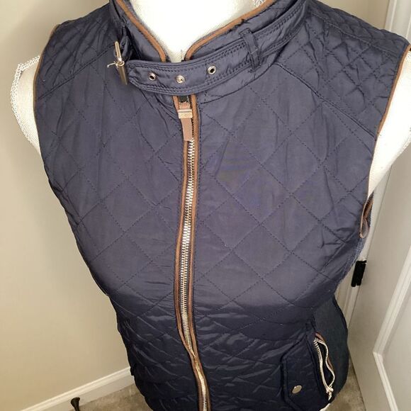 ladies Zara Quilted‎ Vest small black - Picture 2 of 5